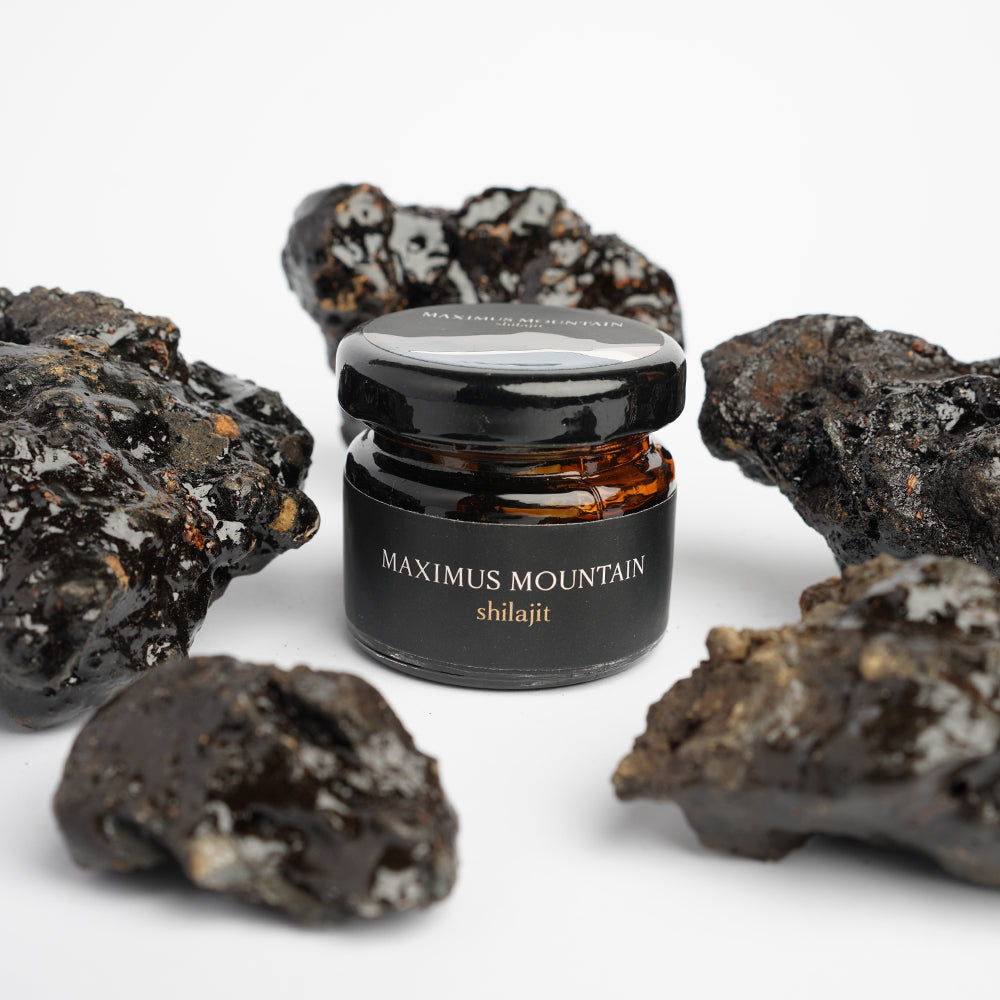 Premium Shilajit Resin 100% Pure Gold Grade Quality with High Nutritional Potency, Rich in Fulvic Acid & Humic Acid, 85+ Trace Minerals